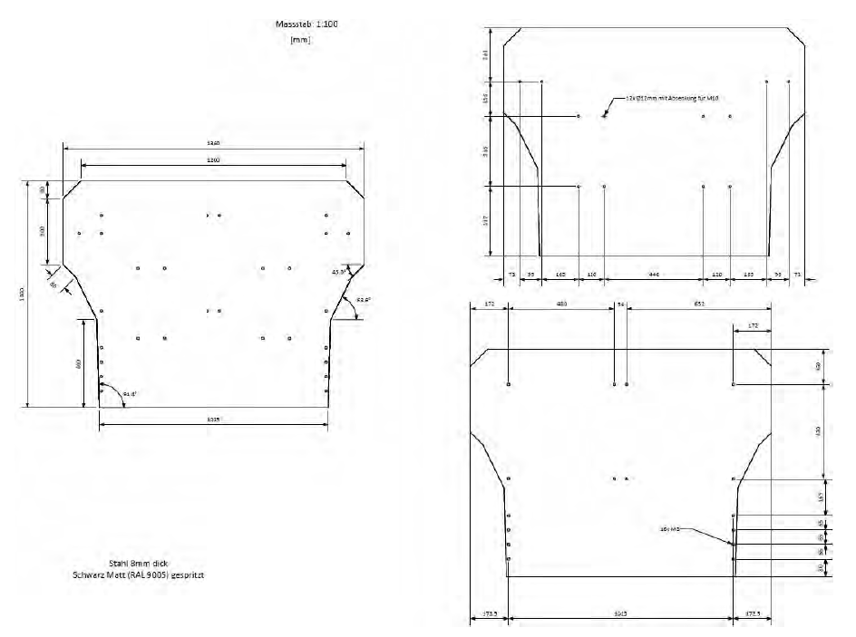 Mounting Plate Drawing Left